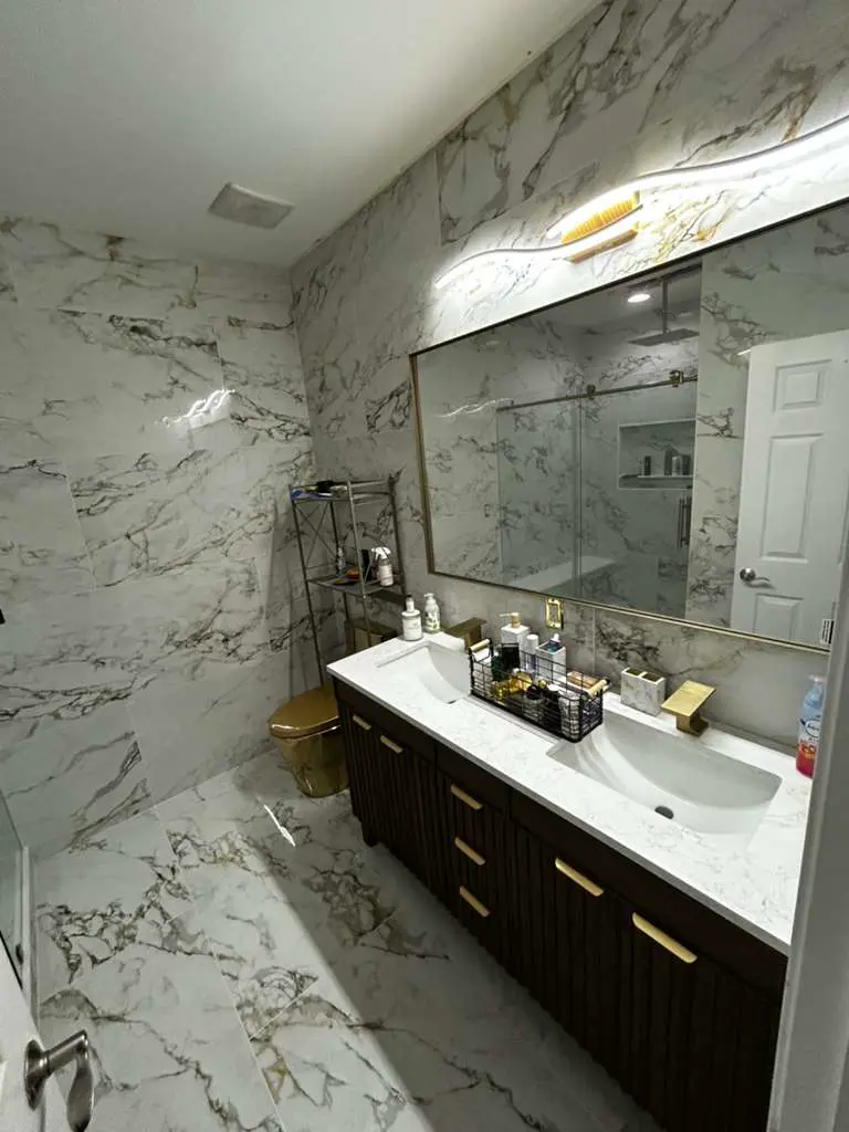Bathroom remodeling project